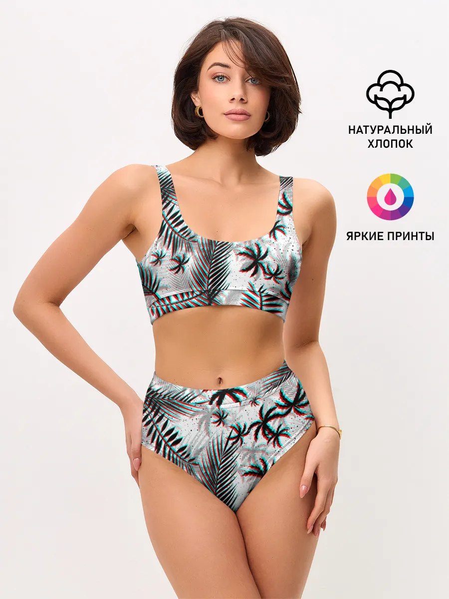 Женские топ и трусы / ПАЛЬМЫ | TROPICAL GLITCH
