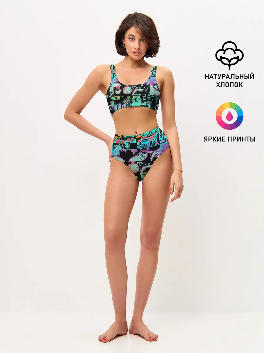 Женские топ и трусы / ГЛИТЧ / GLITCH ЗАСТАВКА