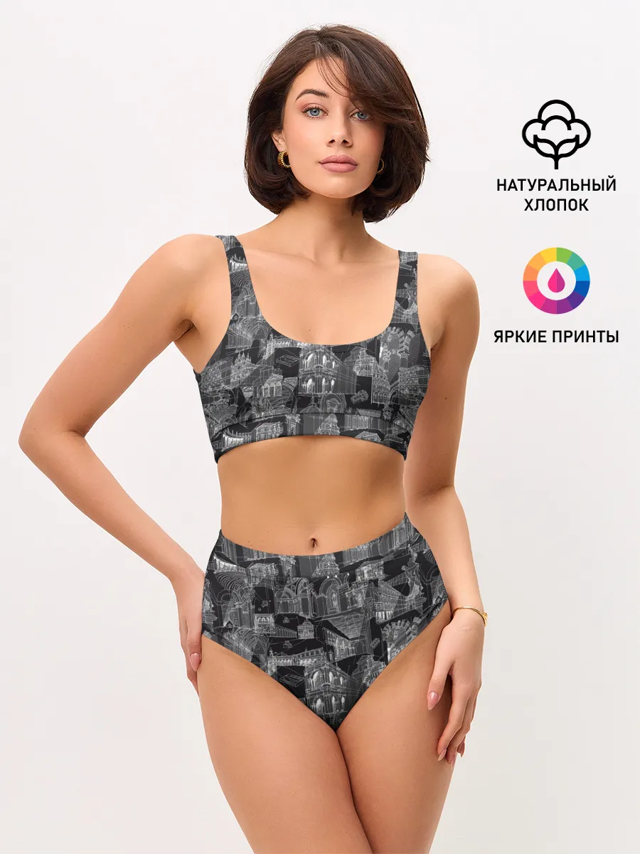 Женские топ и трусы / дома