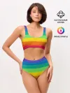 Женские топ и трусы / Радуга | Rainbow