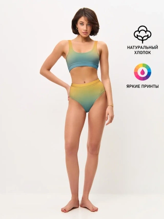 Женские топ и трусы / Мягкий летний градиент