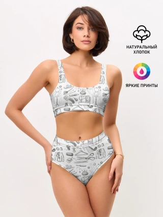 Женские топ и трусы / для швеи