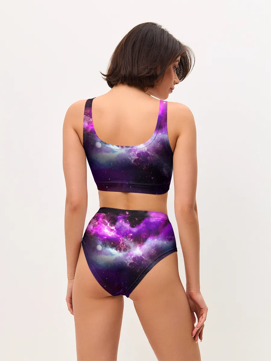 Женские топ и трусы / Космическое небо