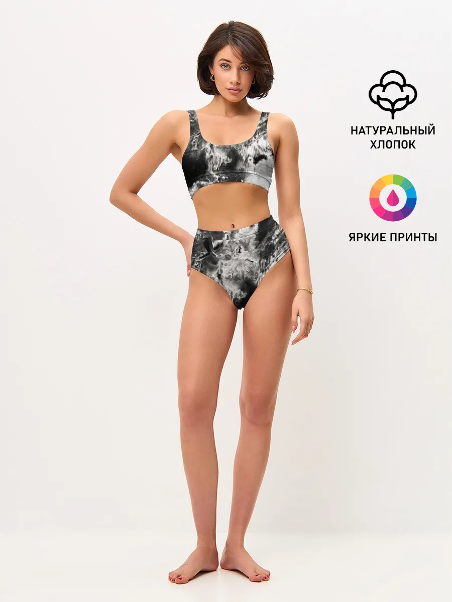 Женские топ и трусы / Мрамор