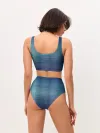 Женские топ и трусы / Синяя сетка