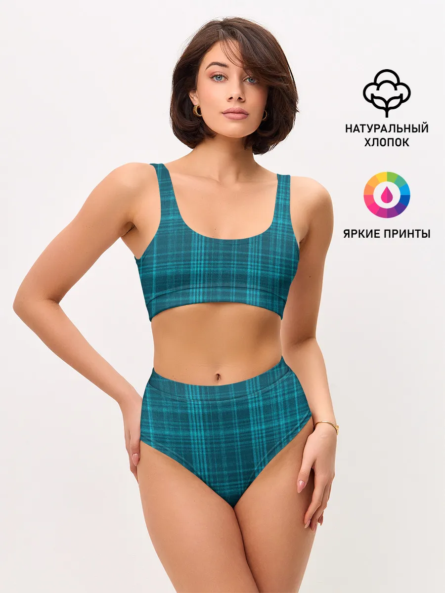 Женские топ и трусы / Зеленая форма