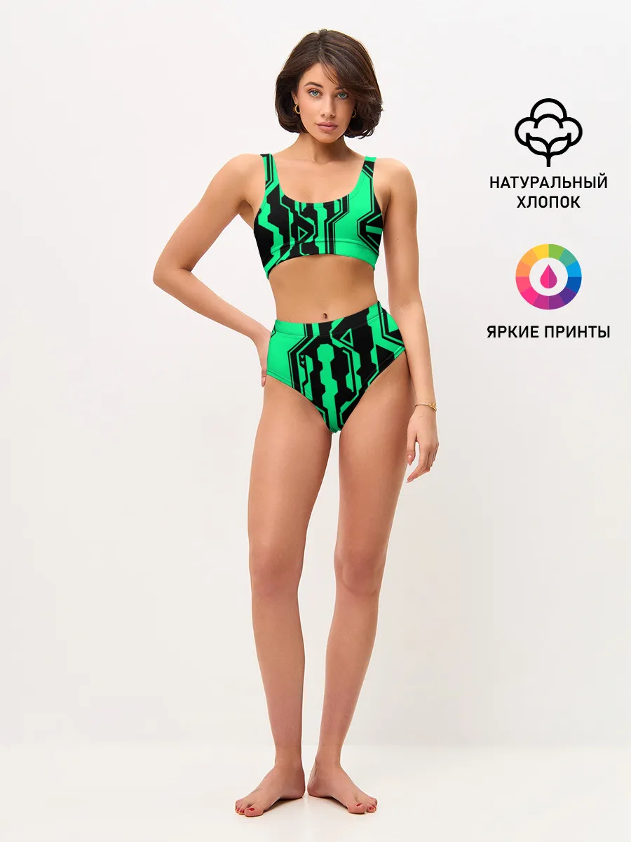 Женские топ и трусы / КИБЕРПАНК