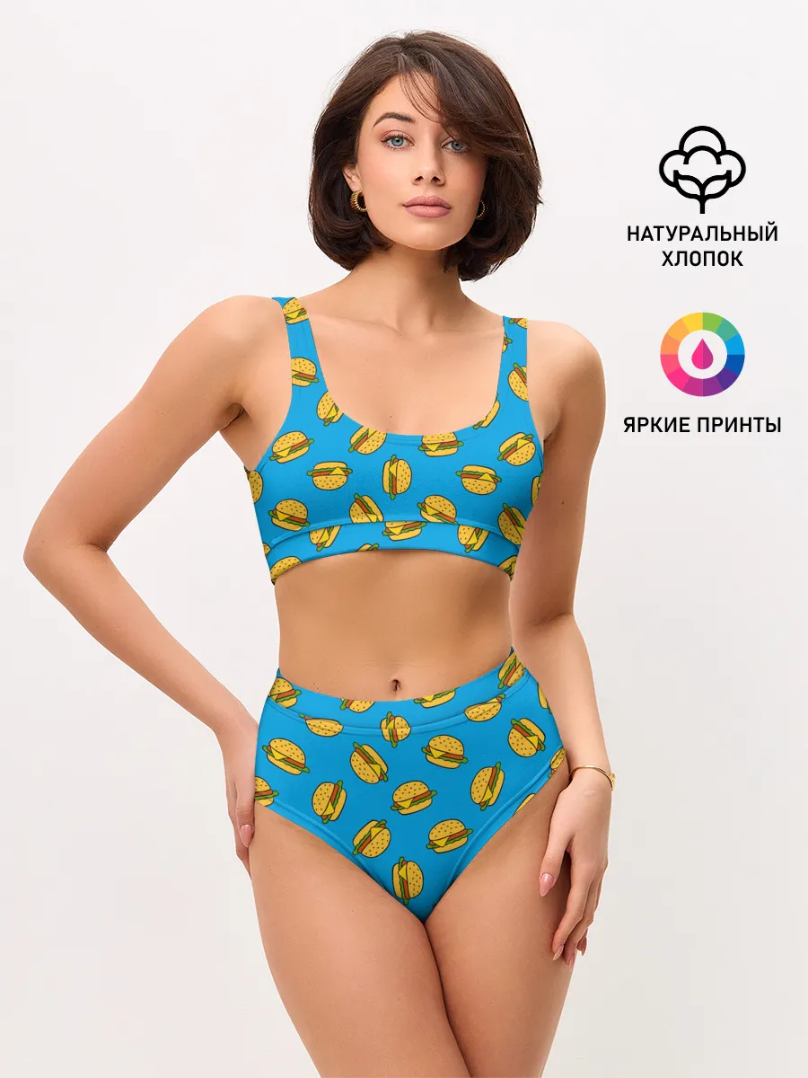 Женские топ и трусы / БУРГЕРЫ