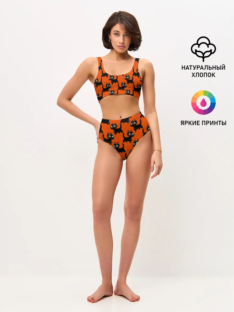 Женские топ и трусы / HALLOWEEN CATS