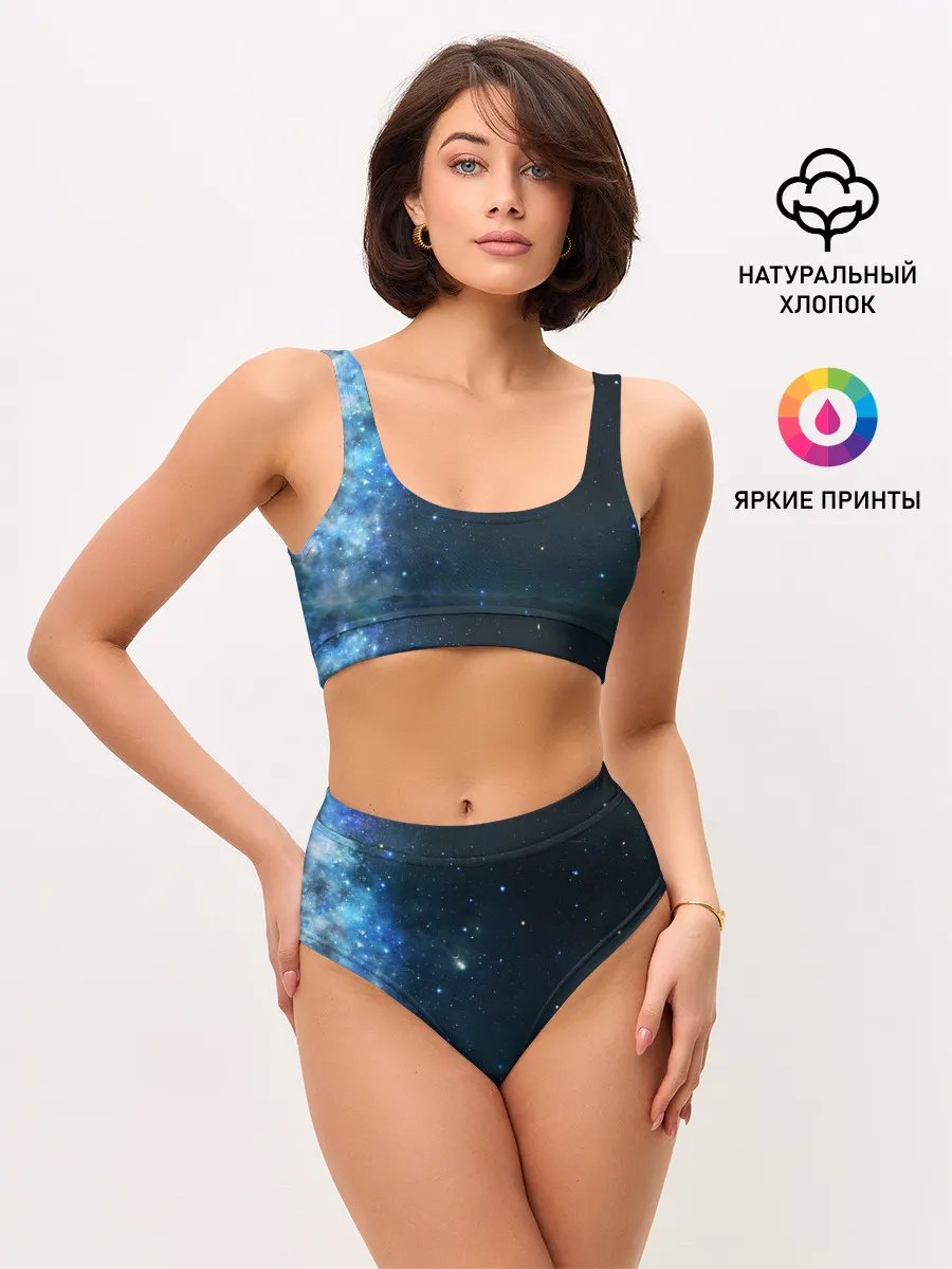 Женские топ и трусы / Космос