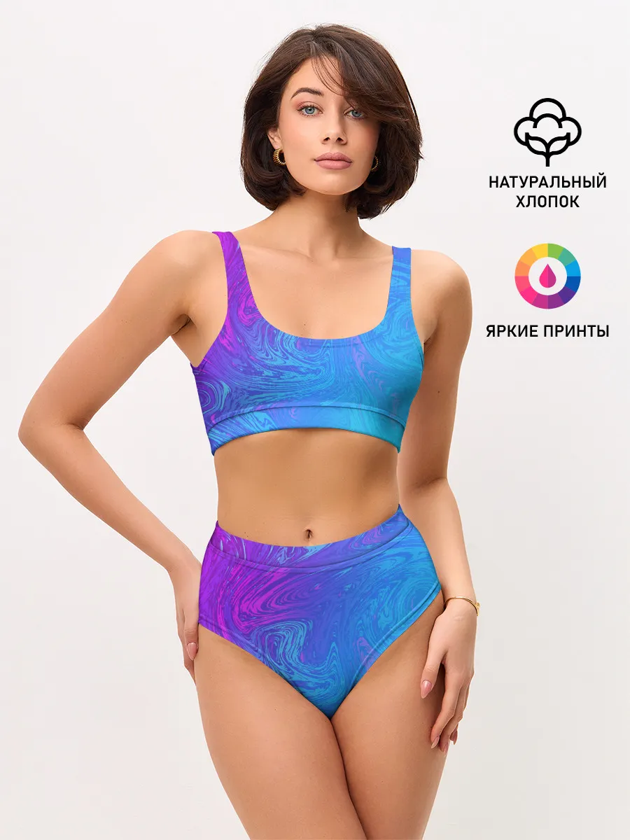 Женские топ и трусы / BACKGROUND IN NEON