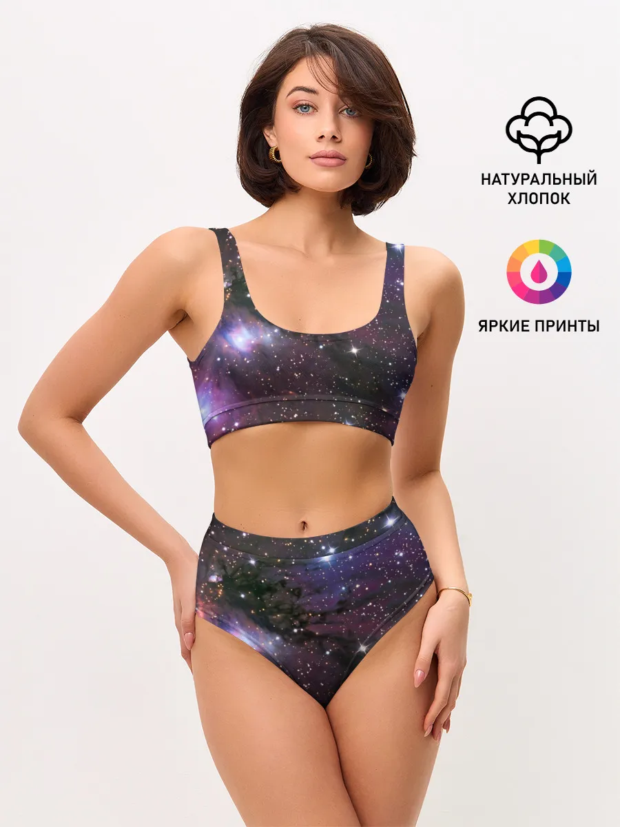 Женские топ и трусы / Галактика