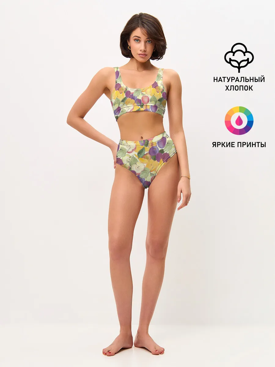 Женские топ и трусы / Фрукты. Фруктовый сад