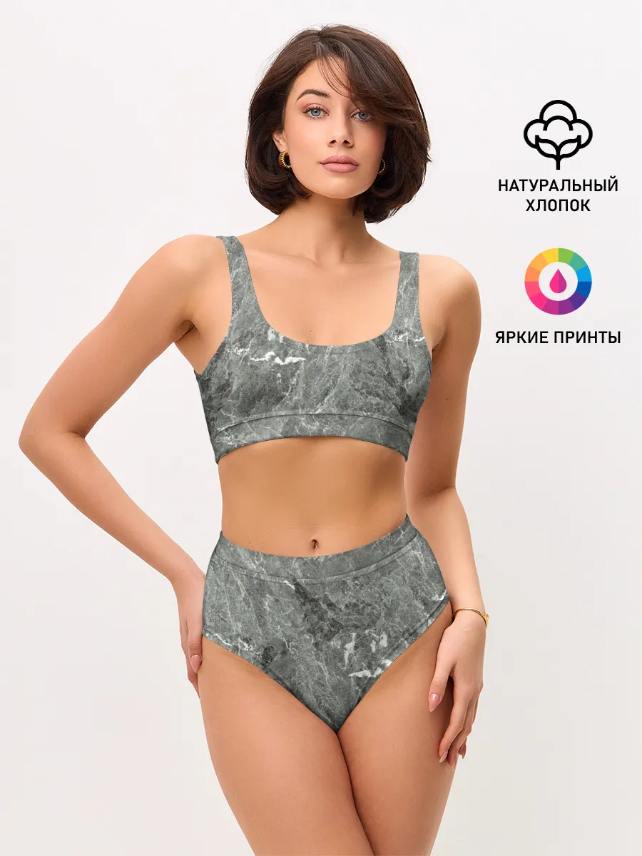 Женские топ и трусы / Grey