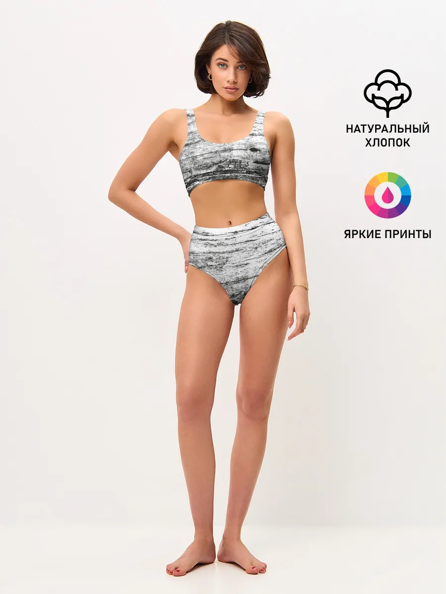 Женские топ и трусы / Деревянный