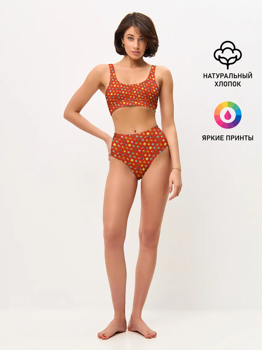 Женские топ и трусы / Super Mario