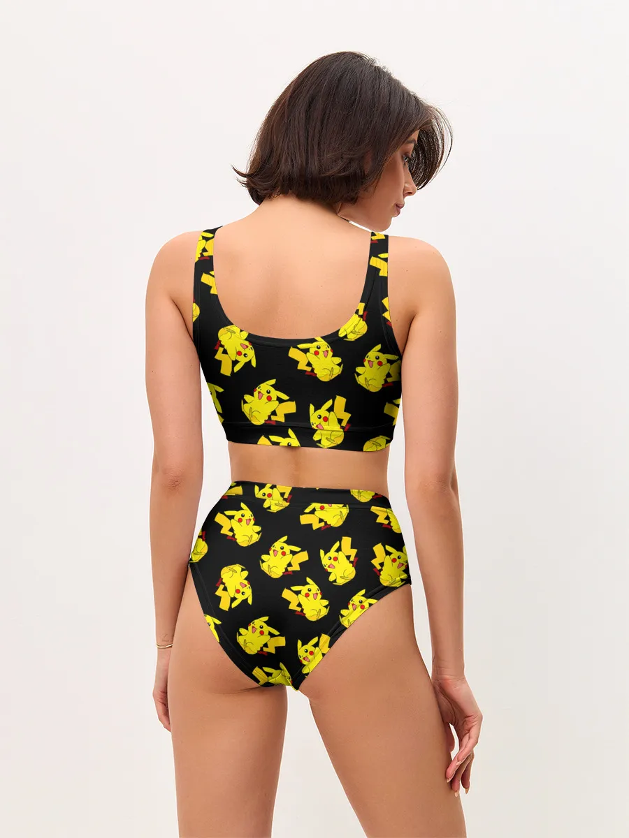 Женские топ и трусы / Веселый пикачу