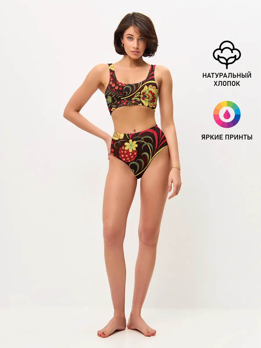 Женские топ и трусы / Хохлома