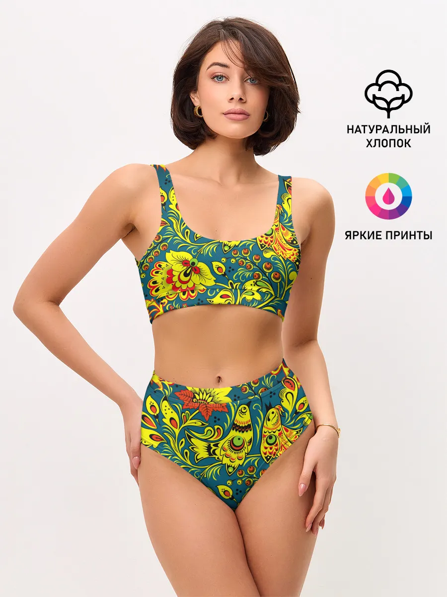 Женские топ и трусы / Хохлома