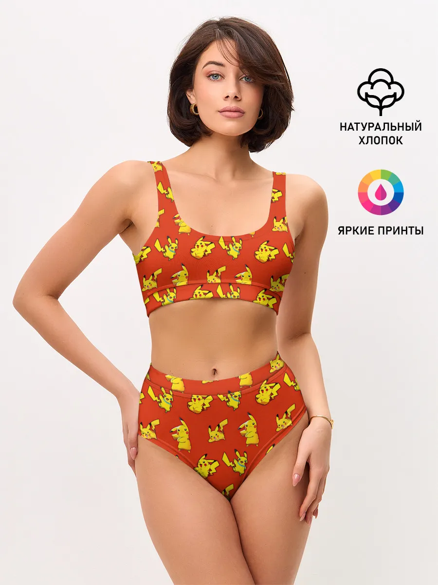 Женские топ и трусы / Пикачу
