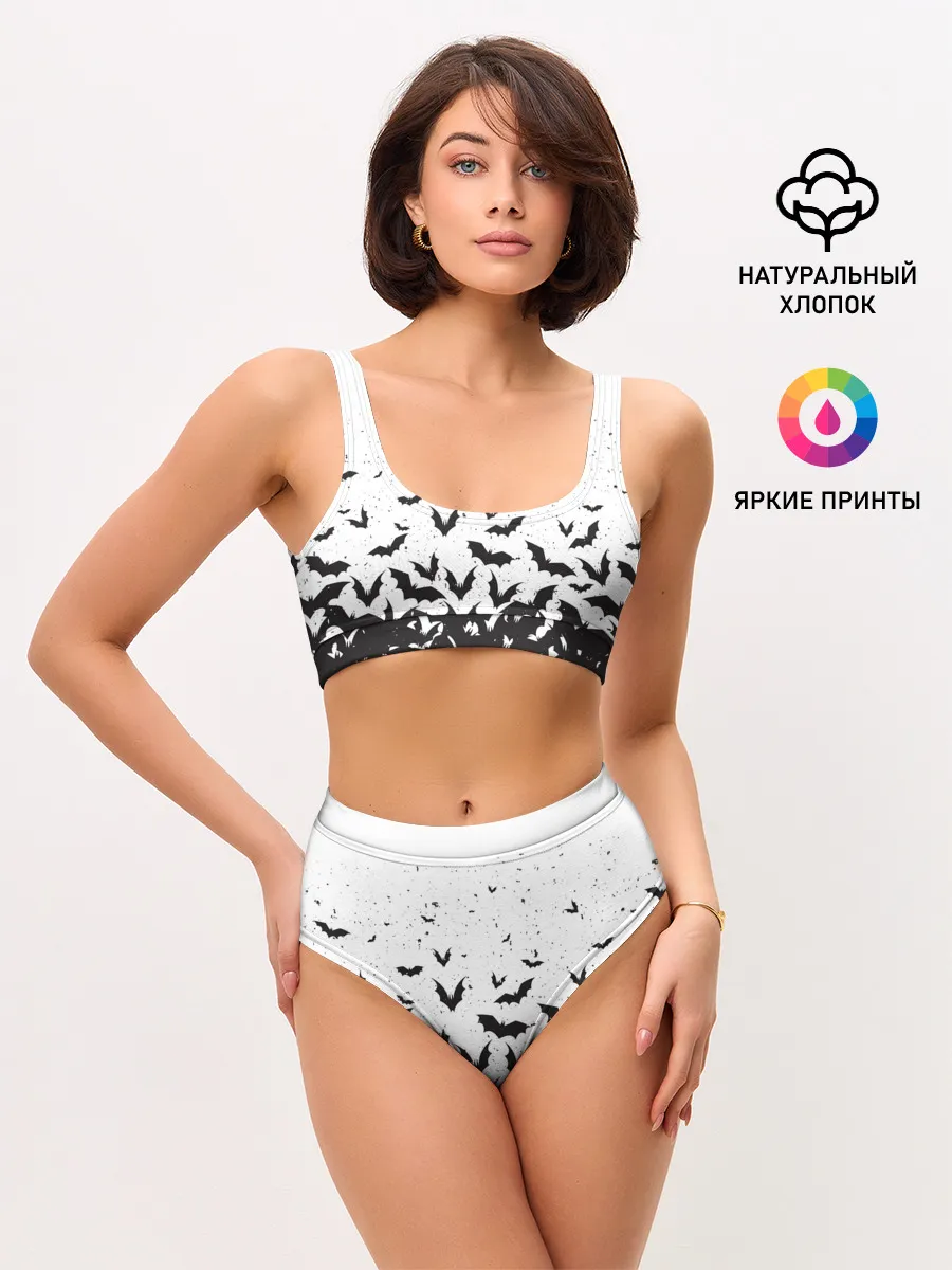 Женские топ и трусы / Летучие мыши