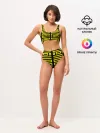 Женские топ и трусы / полосы, линии, узор,