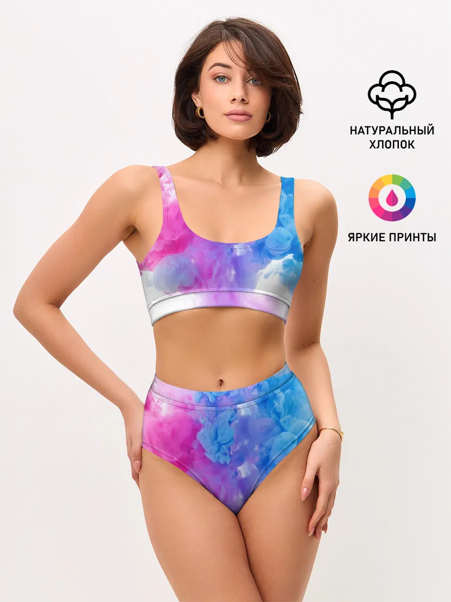 Женские топ и трусы / дым