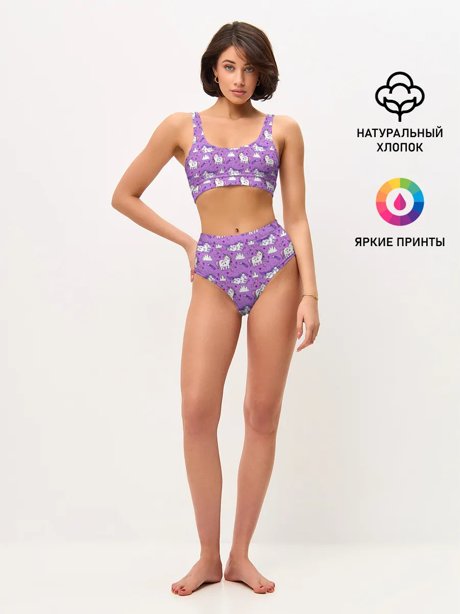Женские топ и трусы / Unicorn pattern