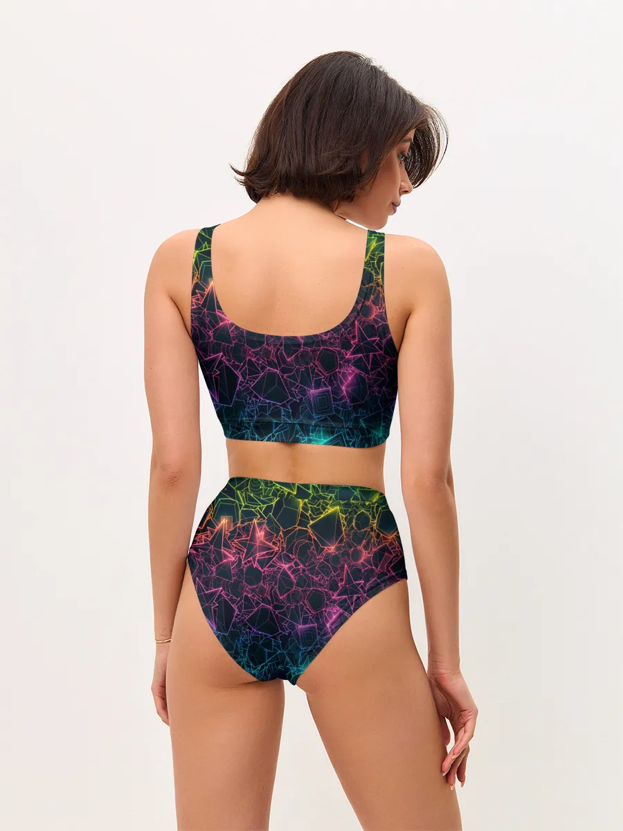 Женские топ и трусы / Клубная геометрия