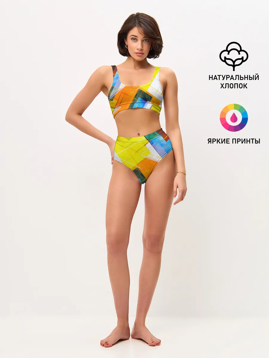 Женские топ и трусы / Геометрический хаос
