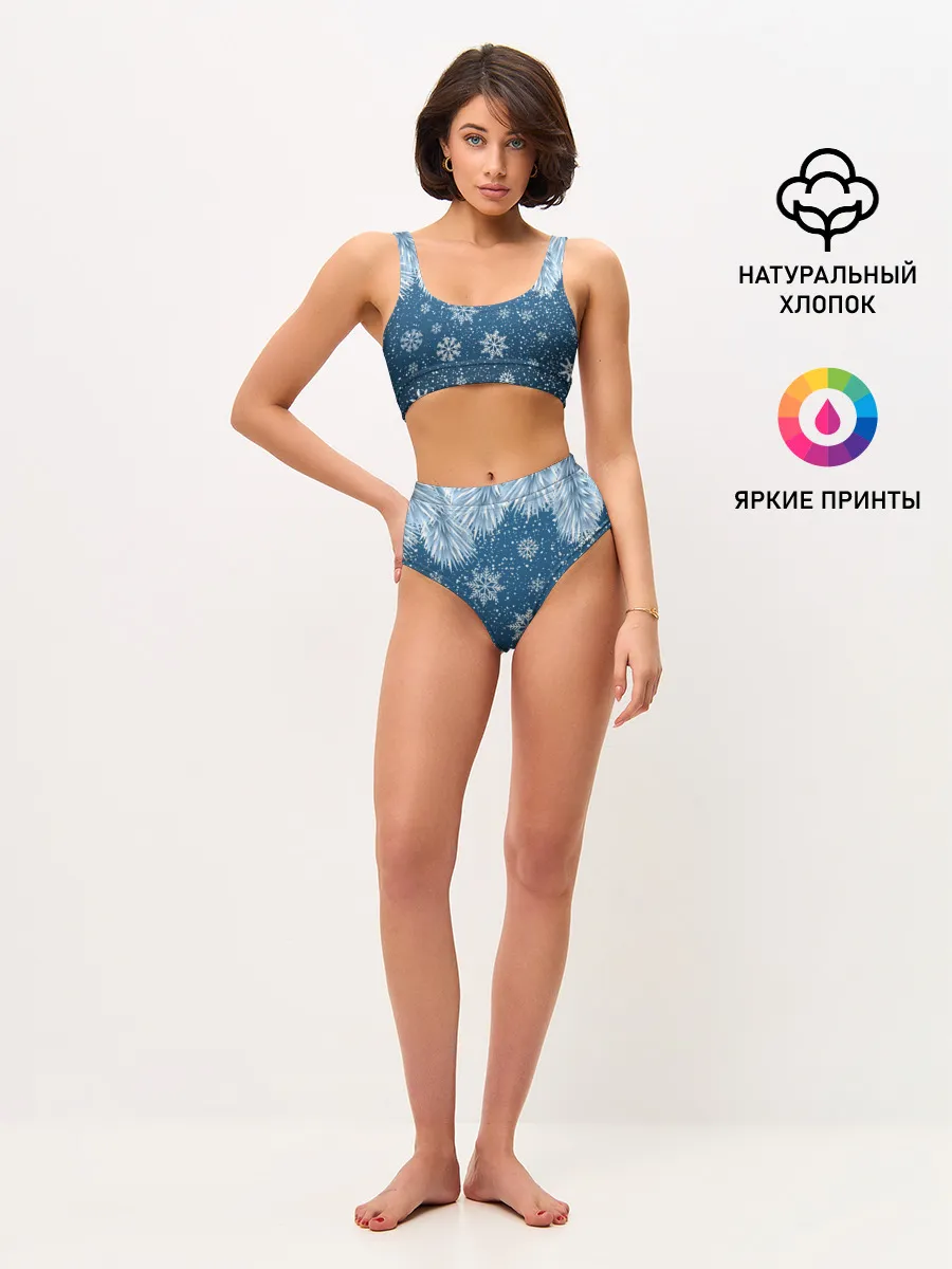 Женские топ и трусы / Снежное Настроенние