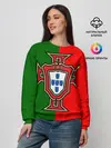 Женский свитшот / Сборная Португалии флаг