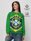 Женский свитшот / Сборная Бразилии флаг