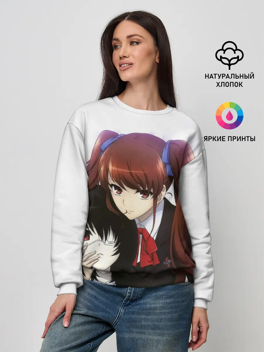 Женский свитшот / мисаки мэй и идзуми акадзава