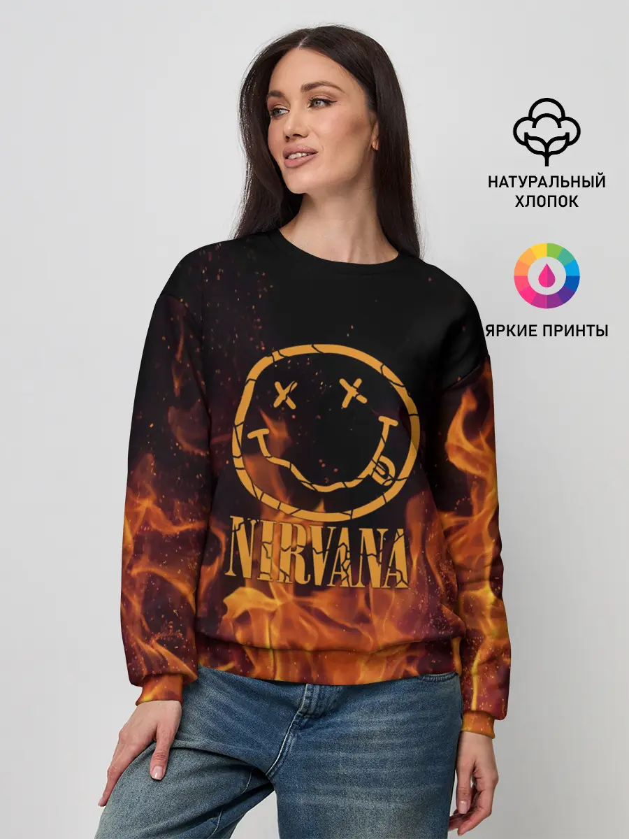 Женский свитшот / Nirvana