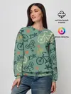 Женский свитшот / Велосипед Текстура