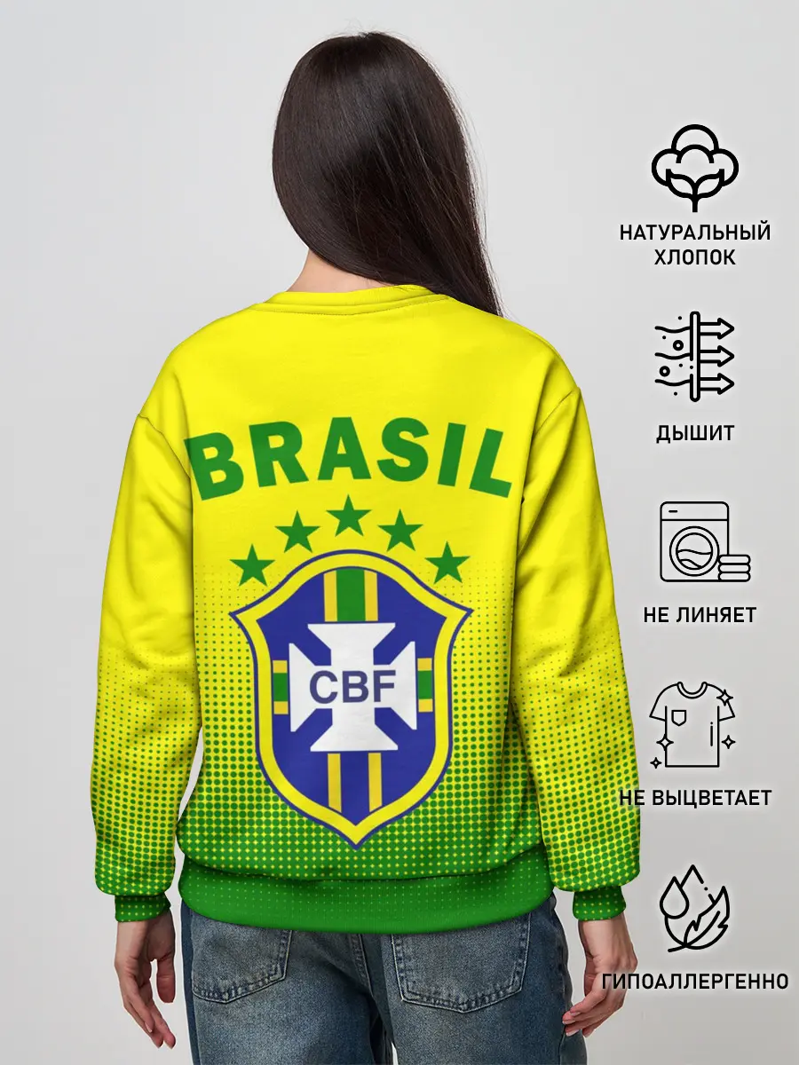 Женский свитшот / Сборная Бразилии