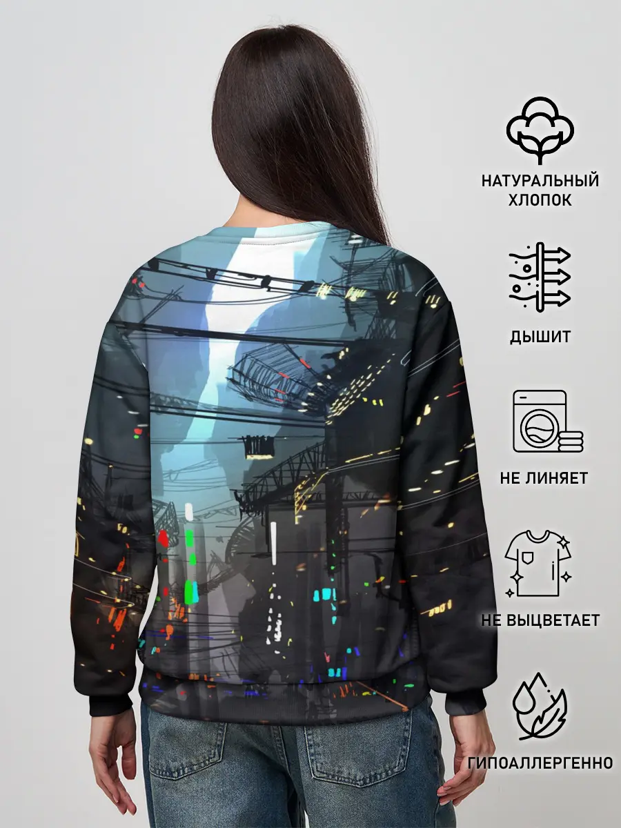 Женский свитшот / Cyber Punk 2077