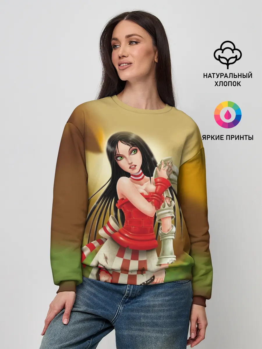 Женский свитшот / Алиса: безумие возвращается