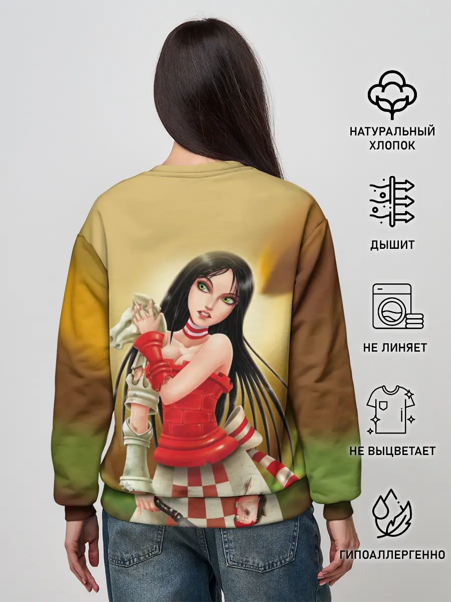 Женский свитшот / Алиса: безумие возвращается