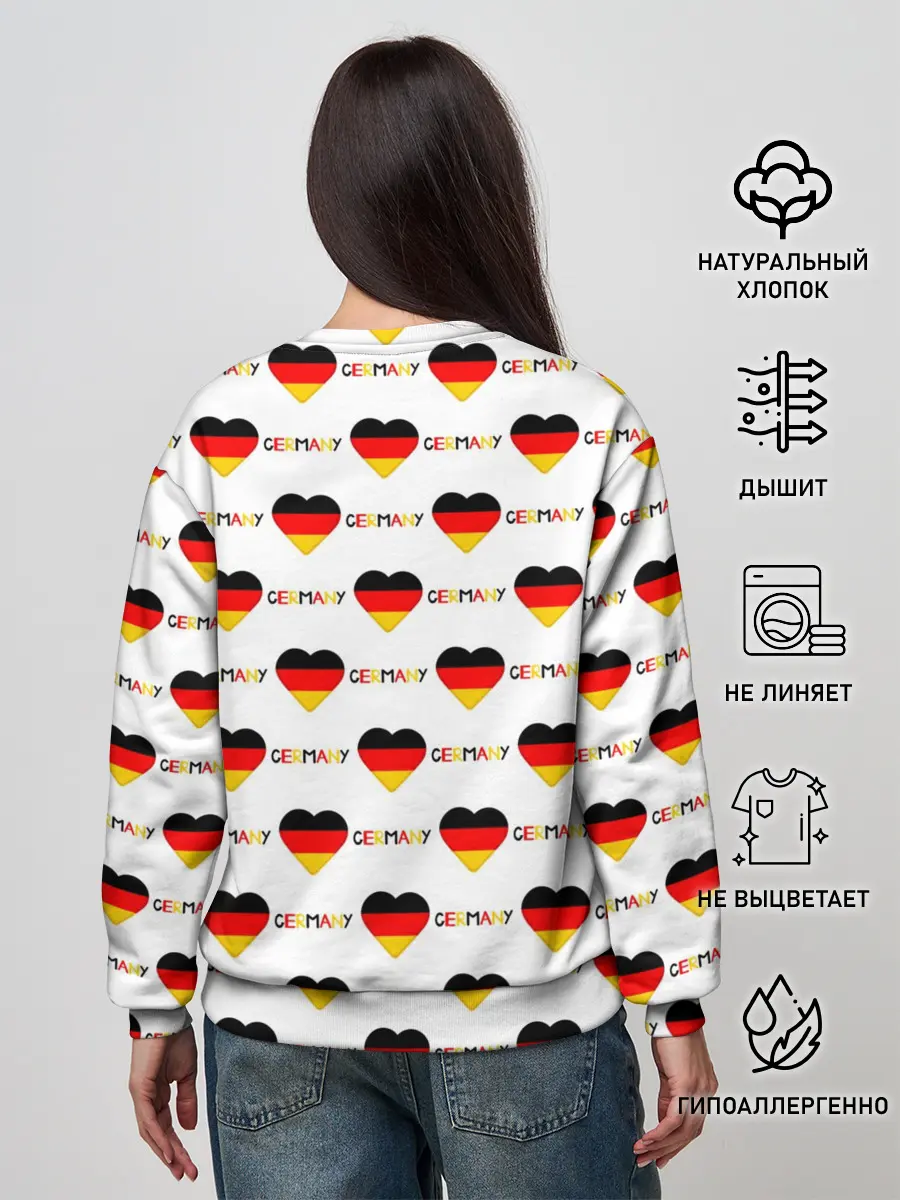 Женский свитшот / Love Germany