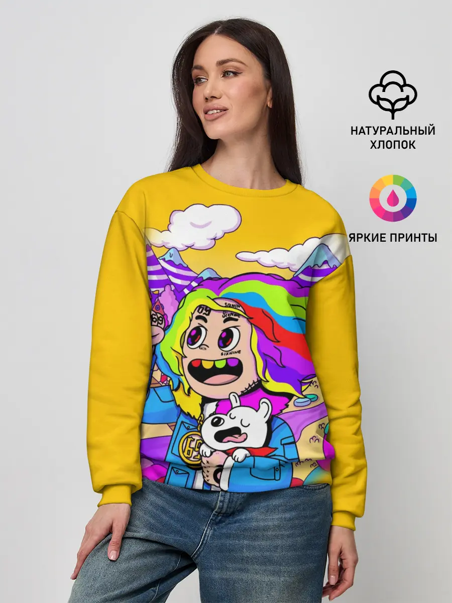 Женский свитшот / 69 rainbow