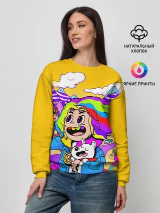 Женский свитшот / 69 rainbow