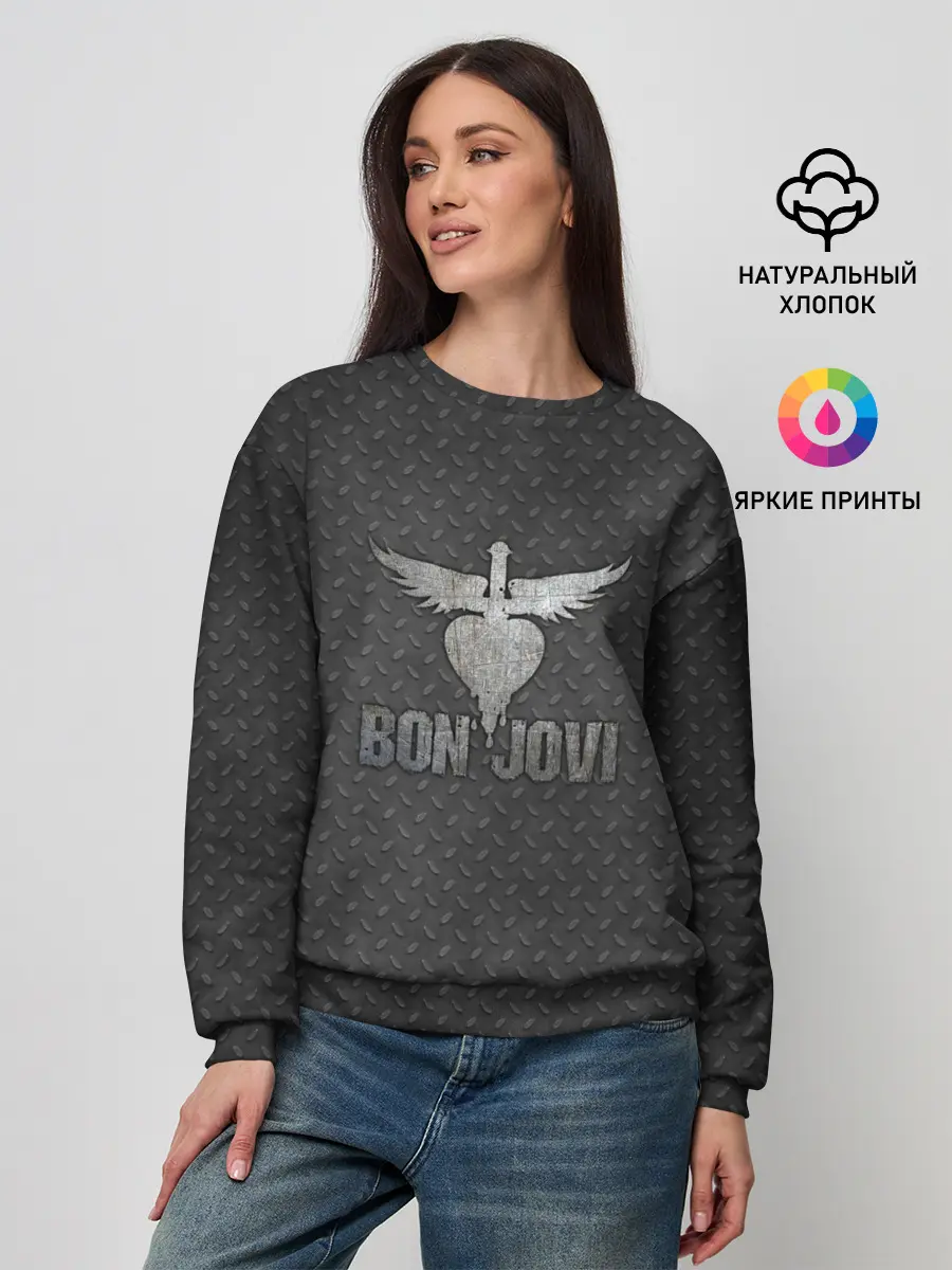 Женский свитшот / Bon Jovi