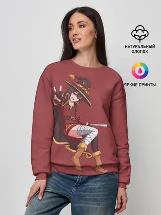 Женский свитшот / Megumin peace