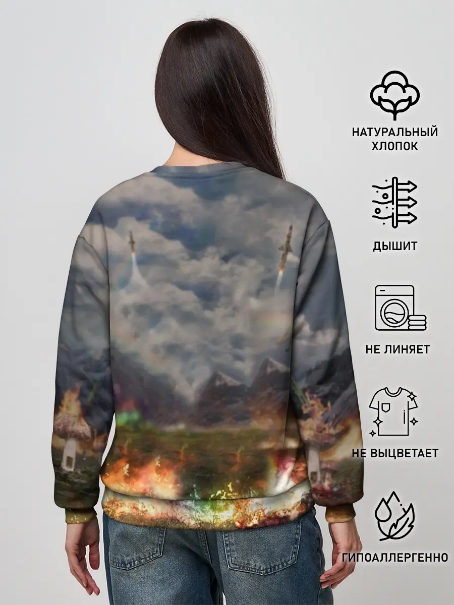 Женский свитшот / Ким чен ын на Единороге