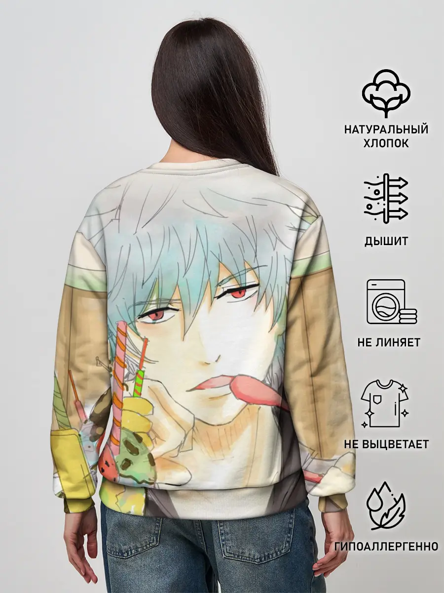 Женский свитшот / манга Серебряная душа