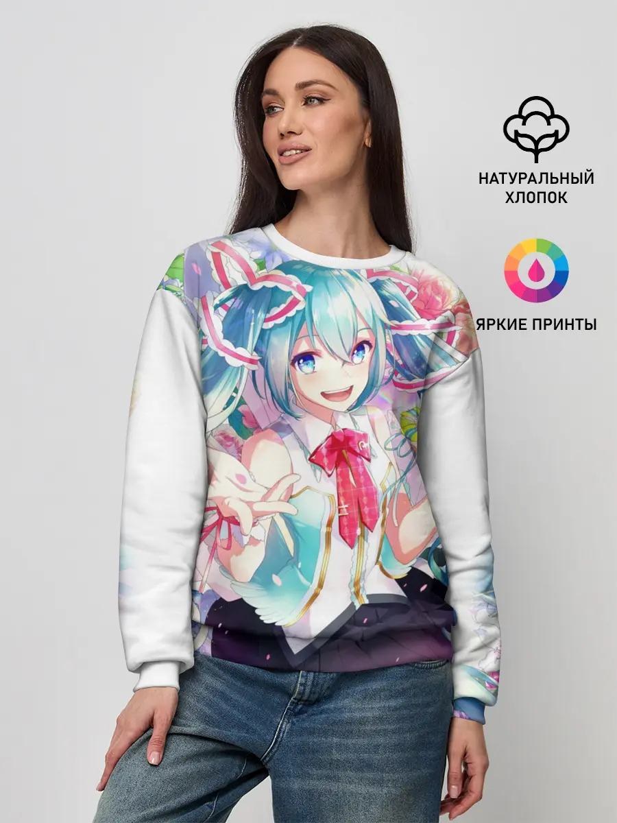 Женский свитшот / Благородная Хатсуне Мику