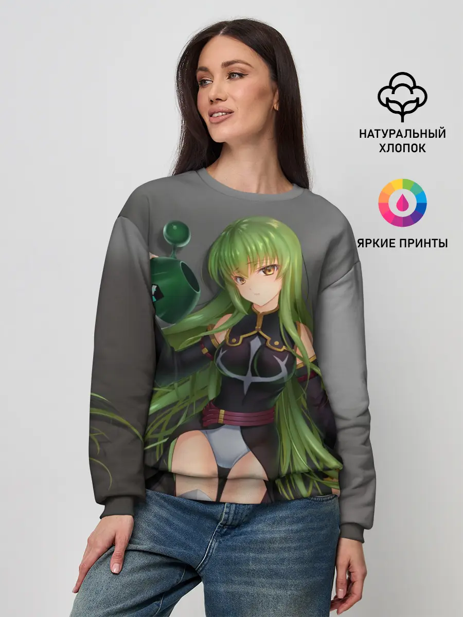 Женский свитшот / Code Geass art gray