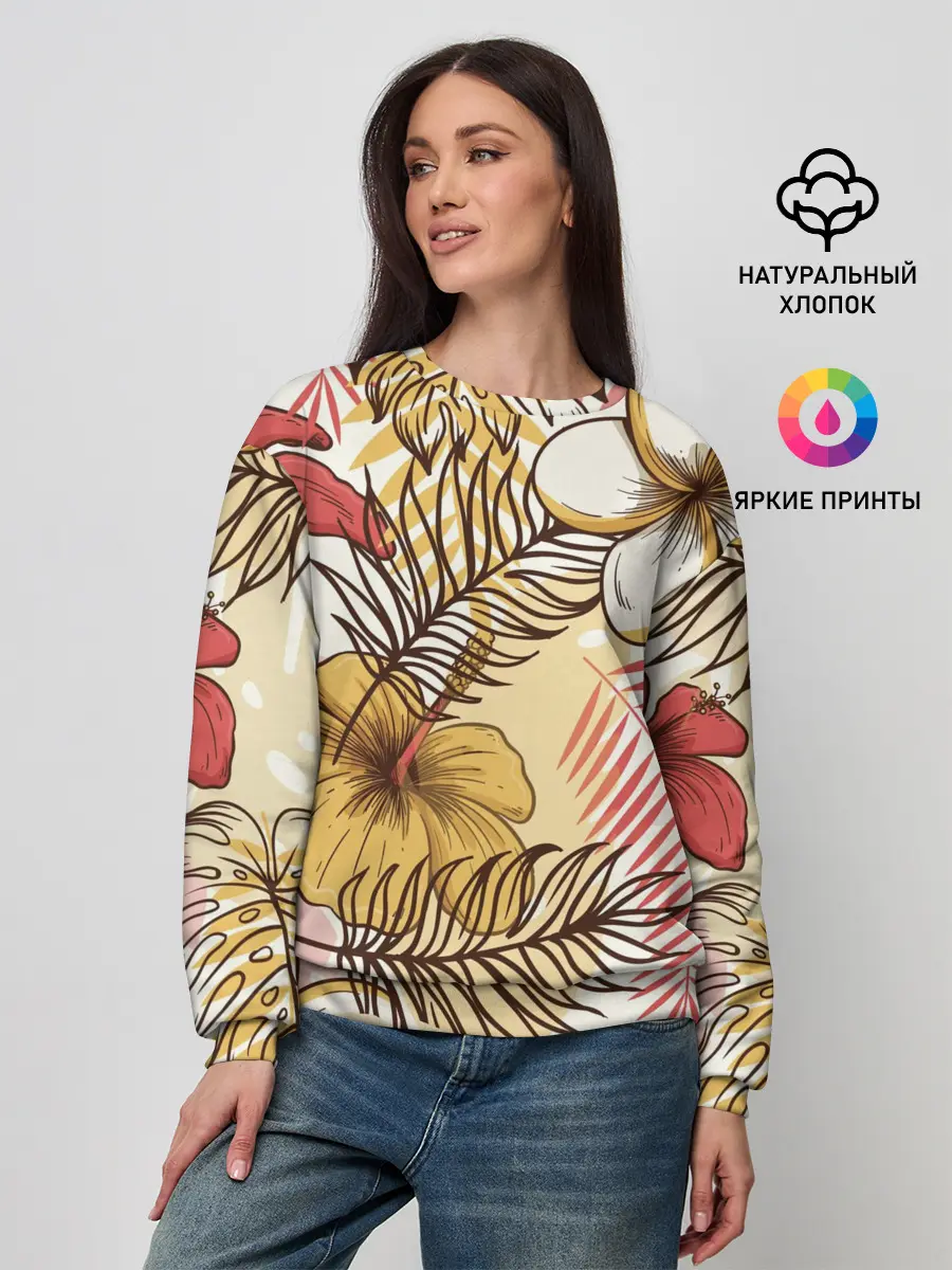 Женский свитшот / Тропики